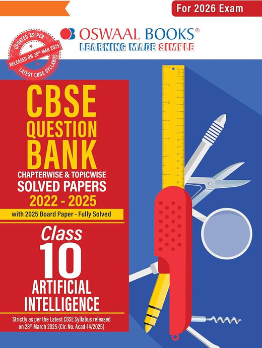 Oswaal CBSE Class 10 Artificial Intelligence Question Bank