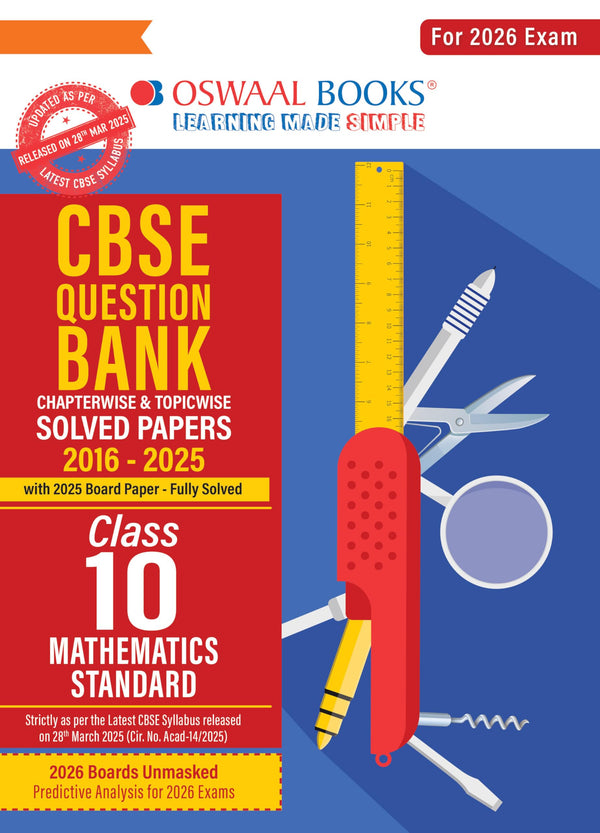 Oswaal CBSE Class 10 Mathematics Standard Question Bank