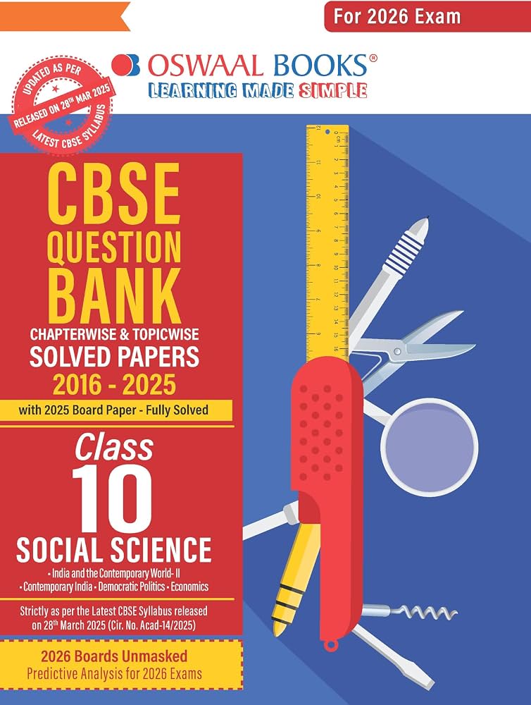 Oswaal CBSE Class 10 Social Science Question Bank