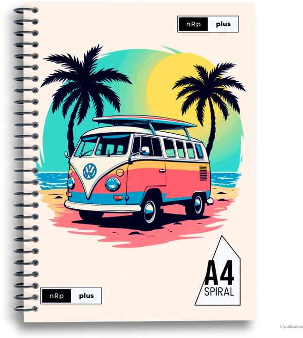 Spiral A4 Notebook ruled 400 Pages